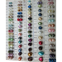Perlas de vidrio con rosca (cuentas de forma irregular)
